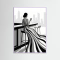 Lilac Wood Striped Elegance