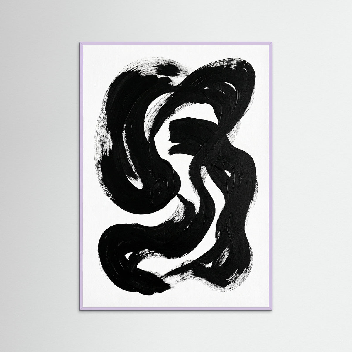 Lilac Wood Striped Form Black