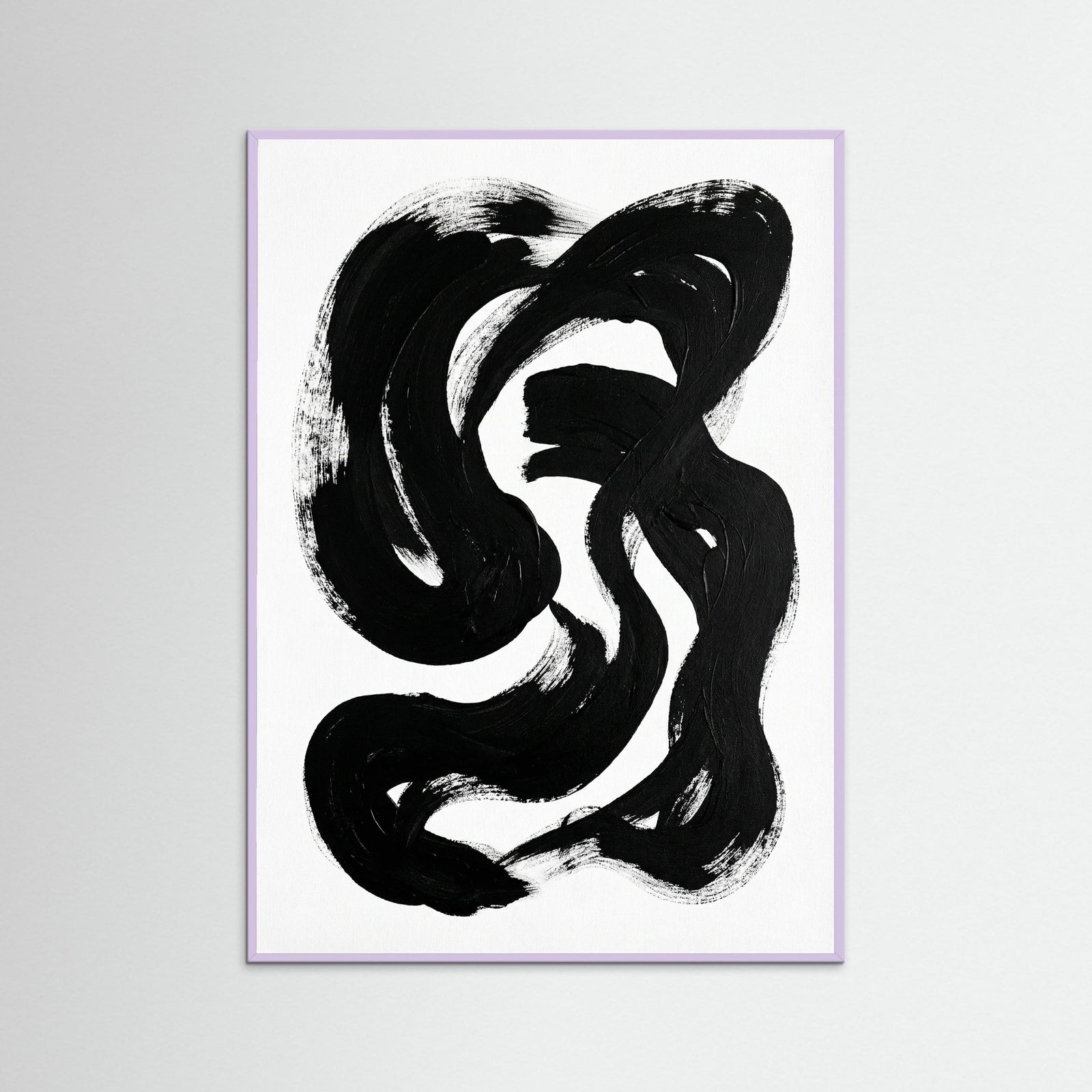 Lilac Wood Striped Form Black