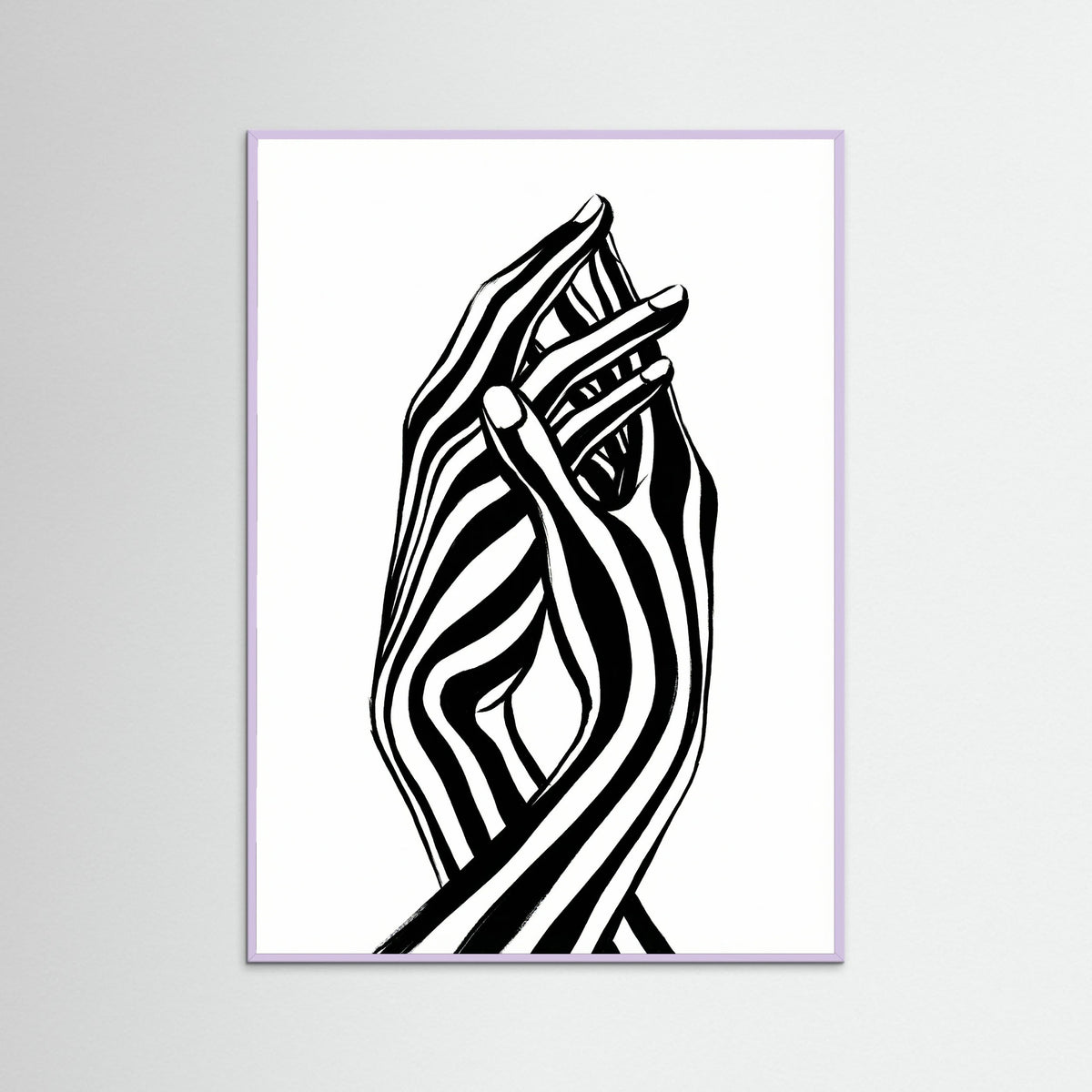 Lilac Wood Striped Form