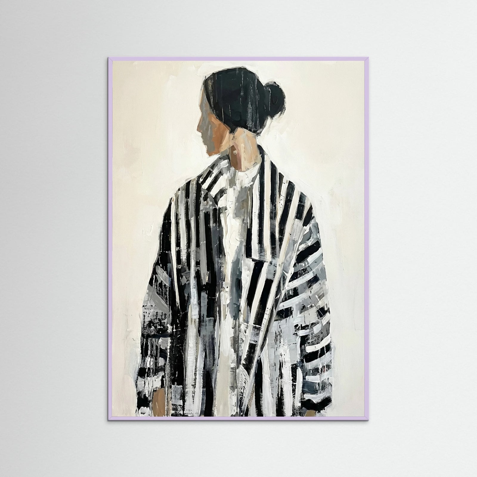 Lilac Wood Striped Gaze