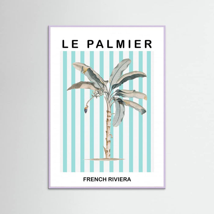 Striped Palm Tree -juliste – juliste ja taidepainatus
