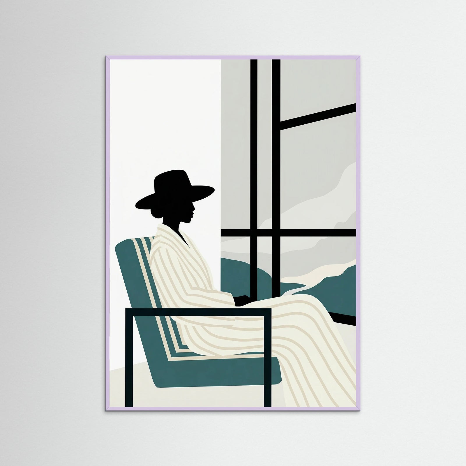 Lilac Wood Striped Repose