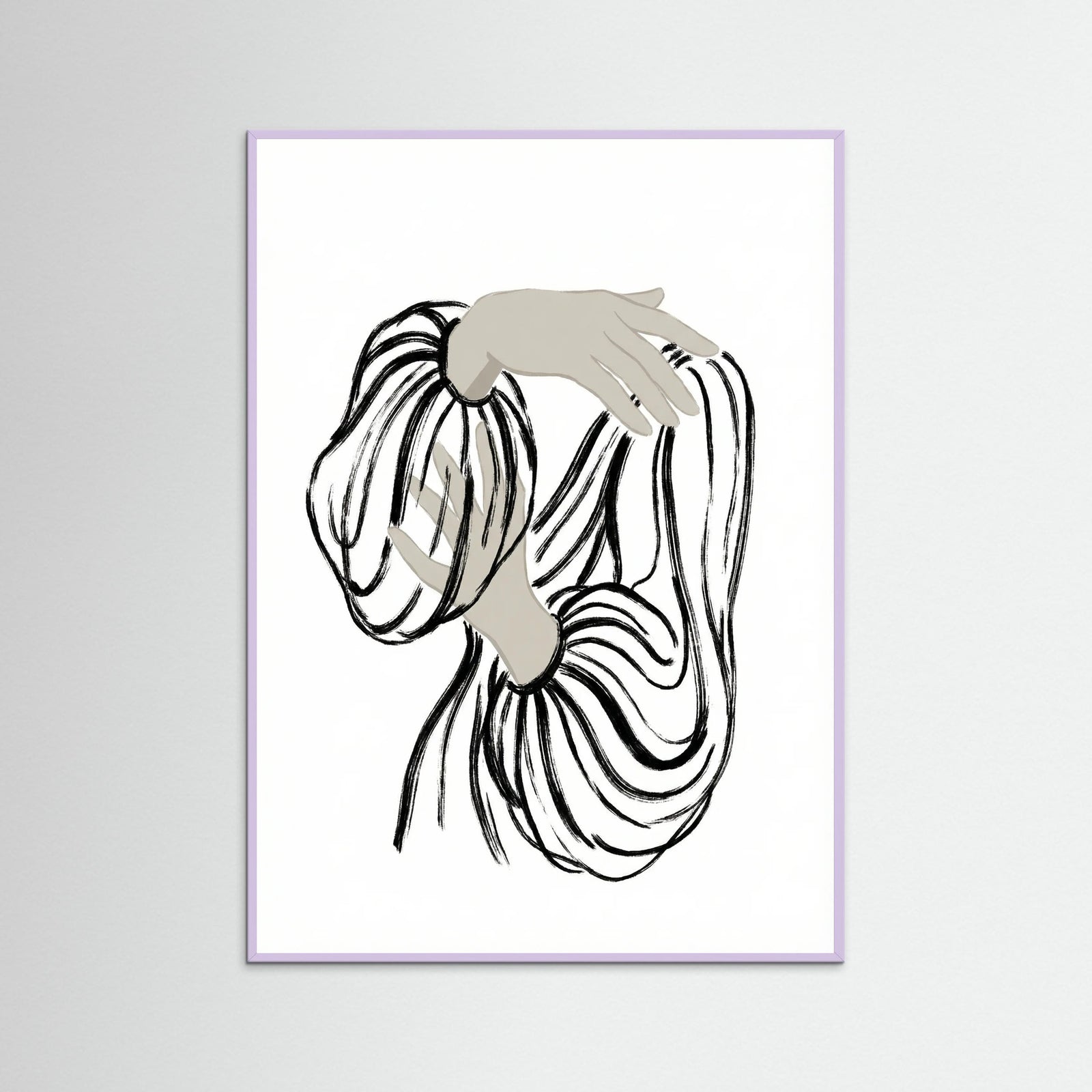 Lilac Wood Striped Serenity Black