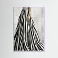 Lilac Wood Striped Silhouette Black