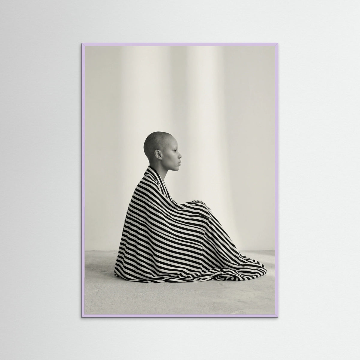 Lilac Wood Striped Silhouette