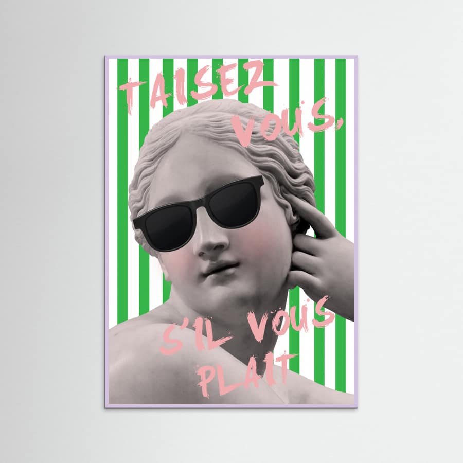 Striped Venus Poster – plakat og kunsttryk
