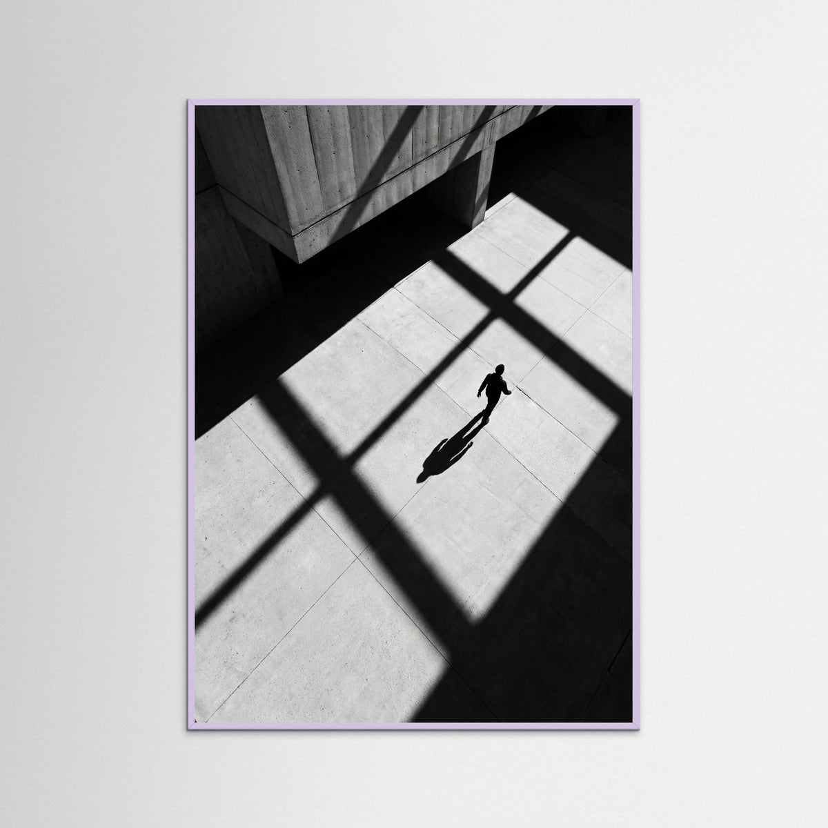 Lilac Wood Stripes and Shadow