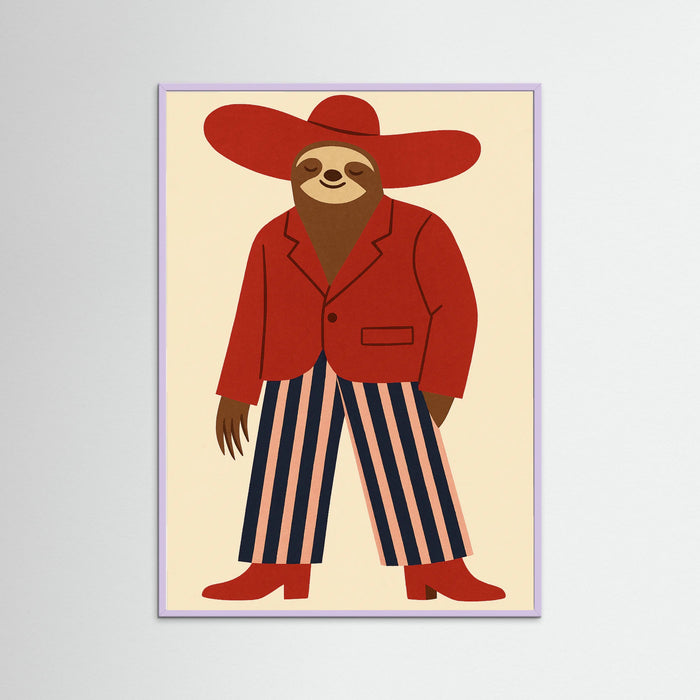 Lilac Wood Stylish Sloth