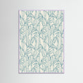 Lilac Wood Stylized Ocean Pattern