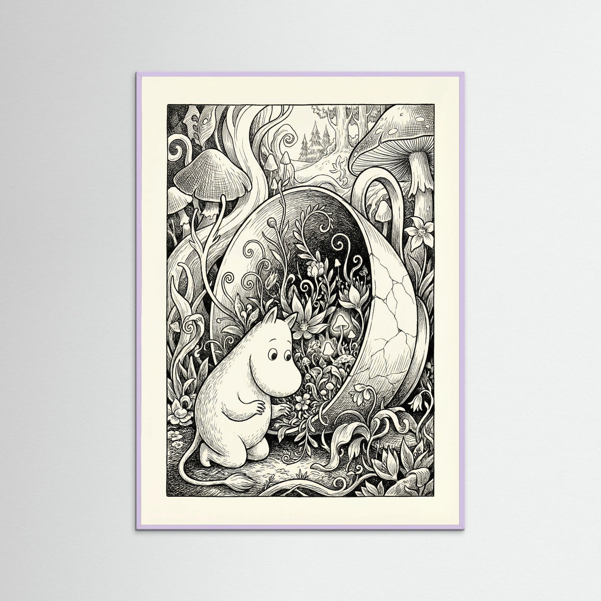 Lilac Wood Submerged Moomin Home