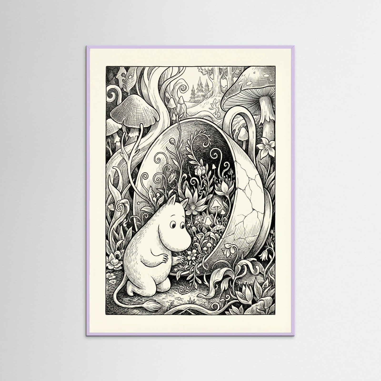 Lilac Wood Submerged Moomin Home