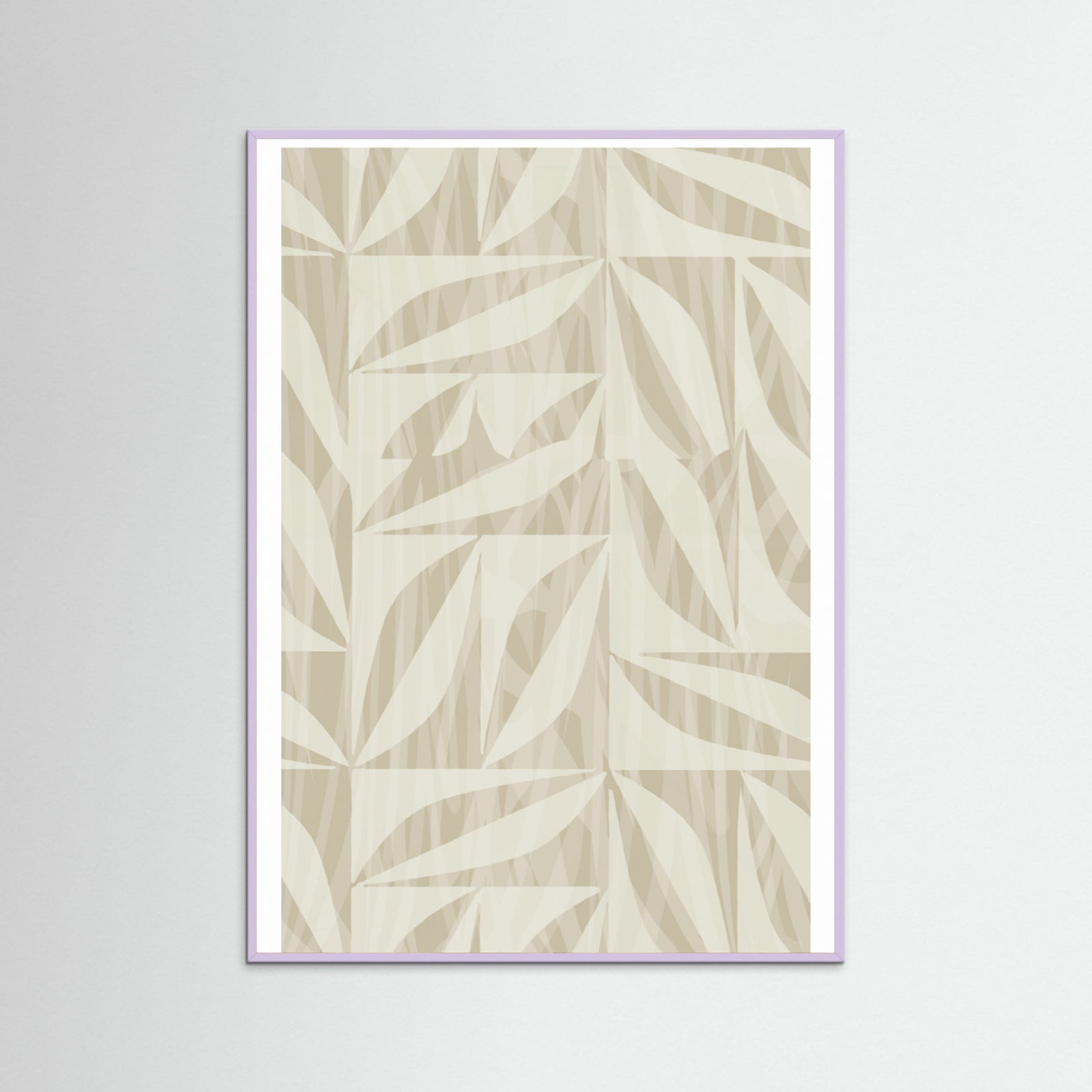 Lilac Wood Subtle Botanical Pattern 2 Poster