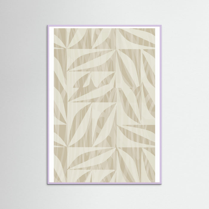 Lilac Wood Subtle Botanical Pattern 2 Poster