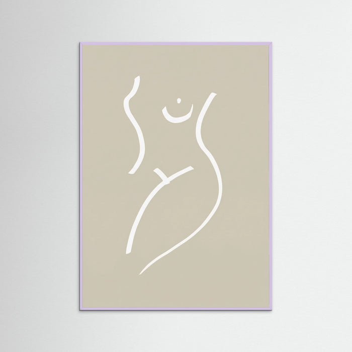 Lilac Wood Subtle Curves