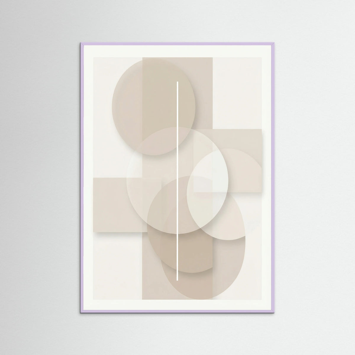 Lilac Wood Subtle Geometry Beige