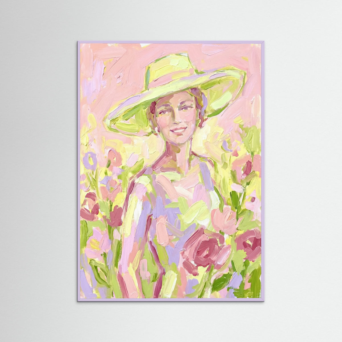 Lilac Wood Summer Hat Figure