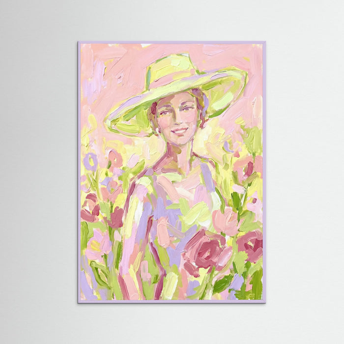 Lilac Wood Summer Hat Figure