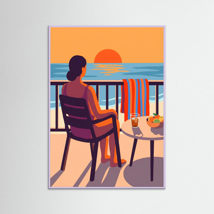 Lilac Wood Summer Poolside Reverie