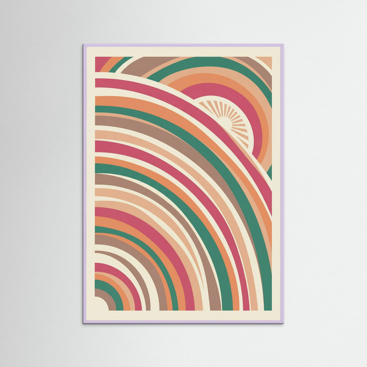 Lilac Wood Sun Light Swirl