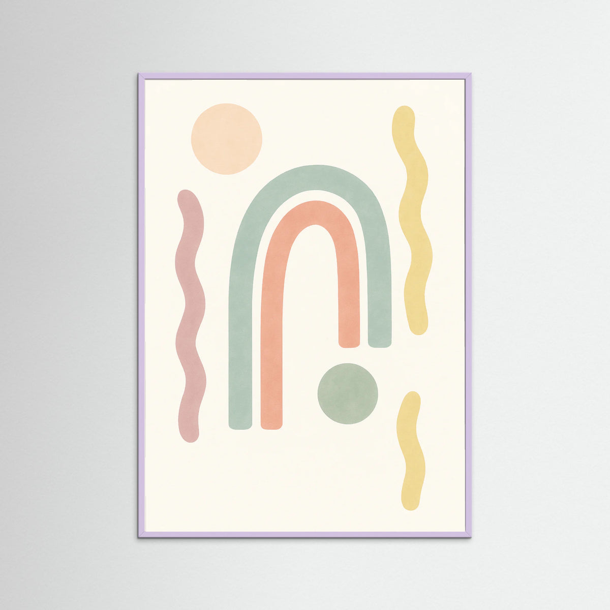 Lilac Wood Sunburst Paths