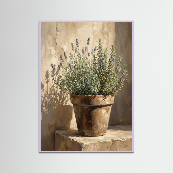 Lilac Wood Sunlit Olive Tree