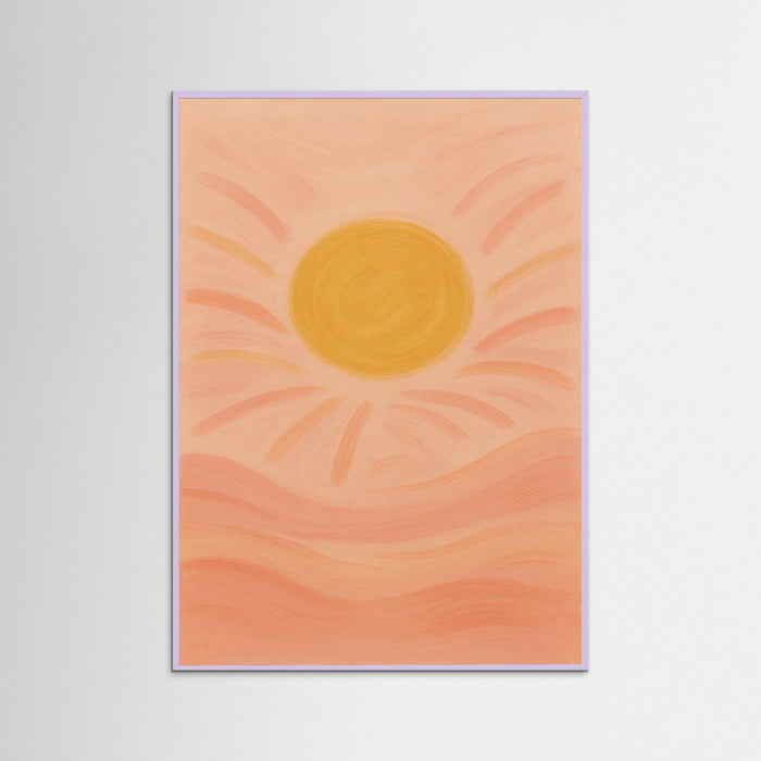 Lilac Wood Sunset Glow