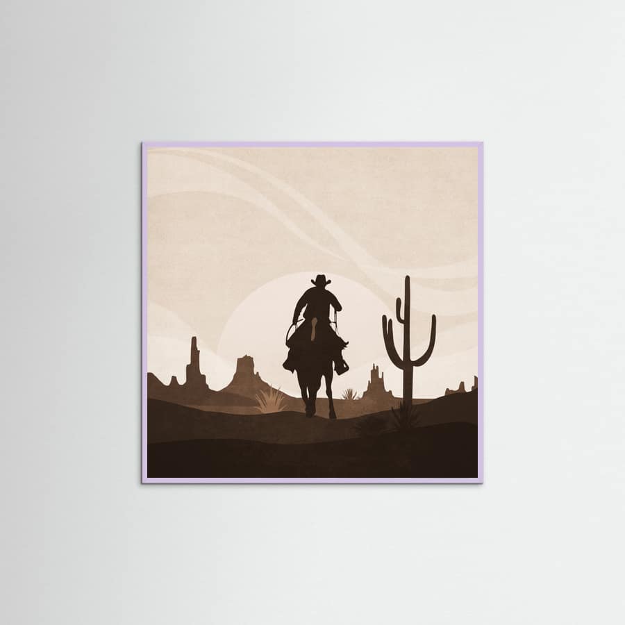 Lilac Wood Sunset Poster