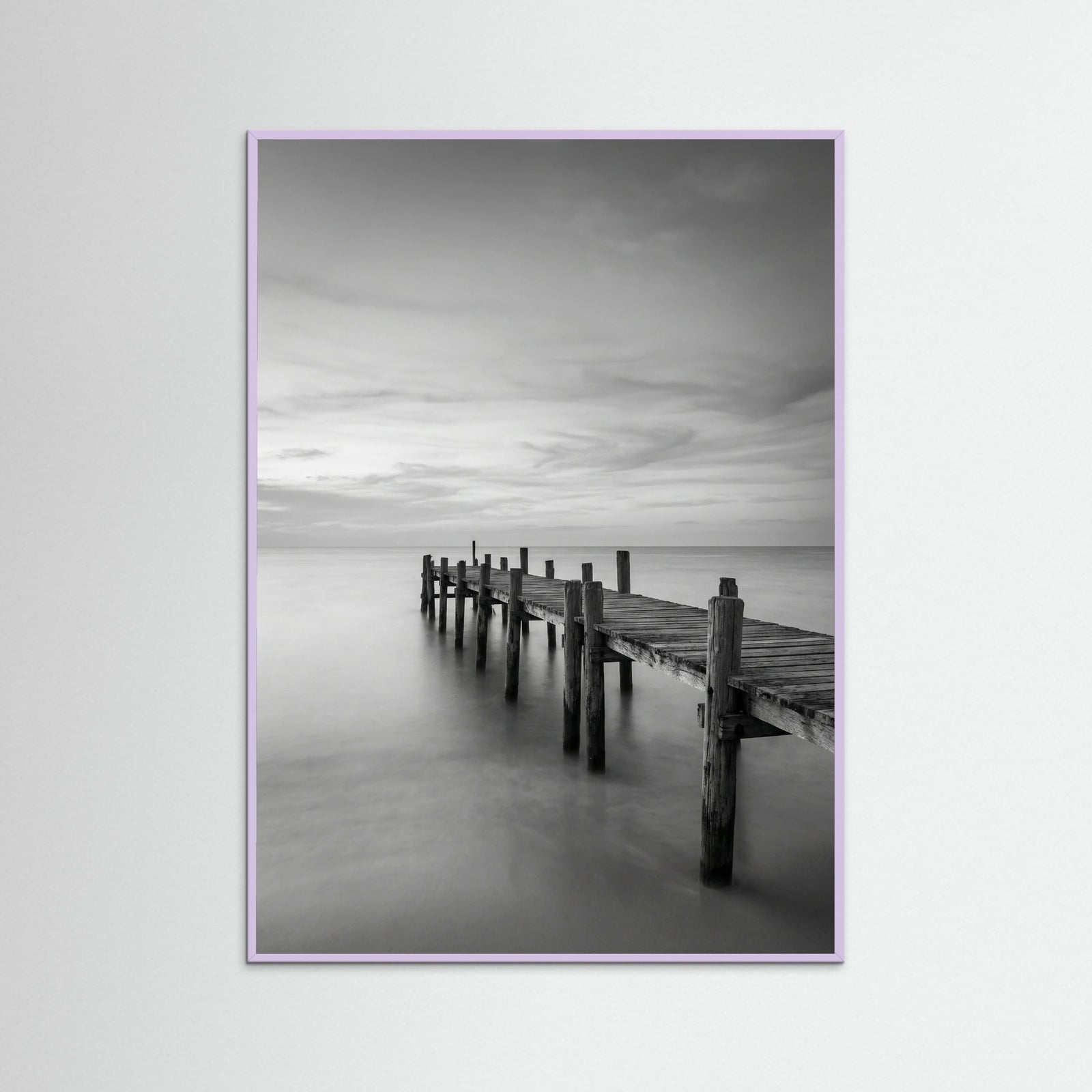 Lilac Wood Surfboard Serenity