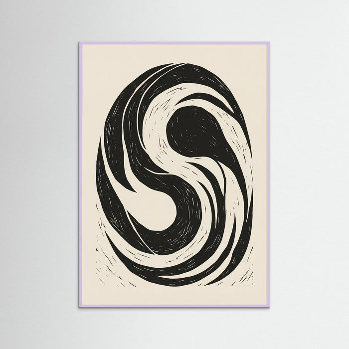 Lilac Wood Swirling Form