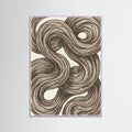 Lilac Wood Swirling Organic Forms