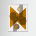 Lilac Wood Textured Mid Century Composition 4 Poster