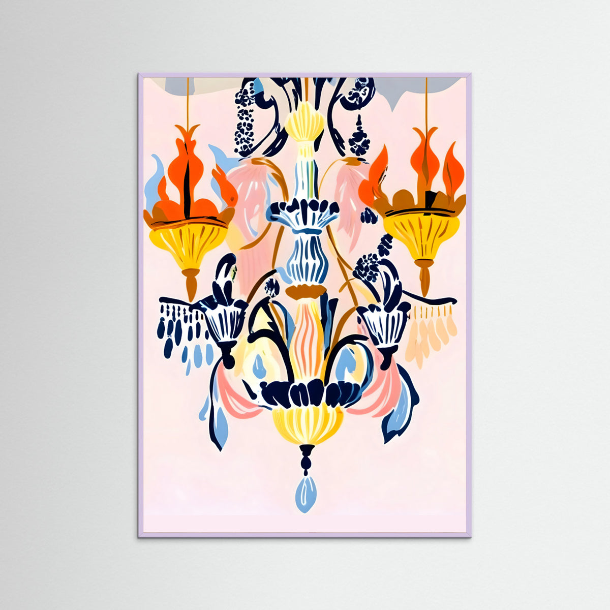 Lilac Wood The Chandelier Poster