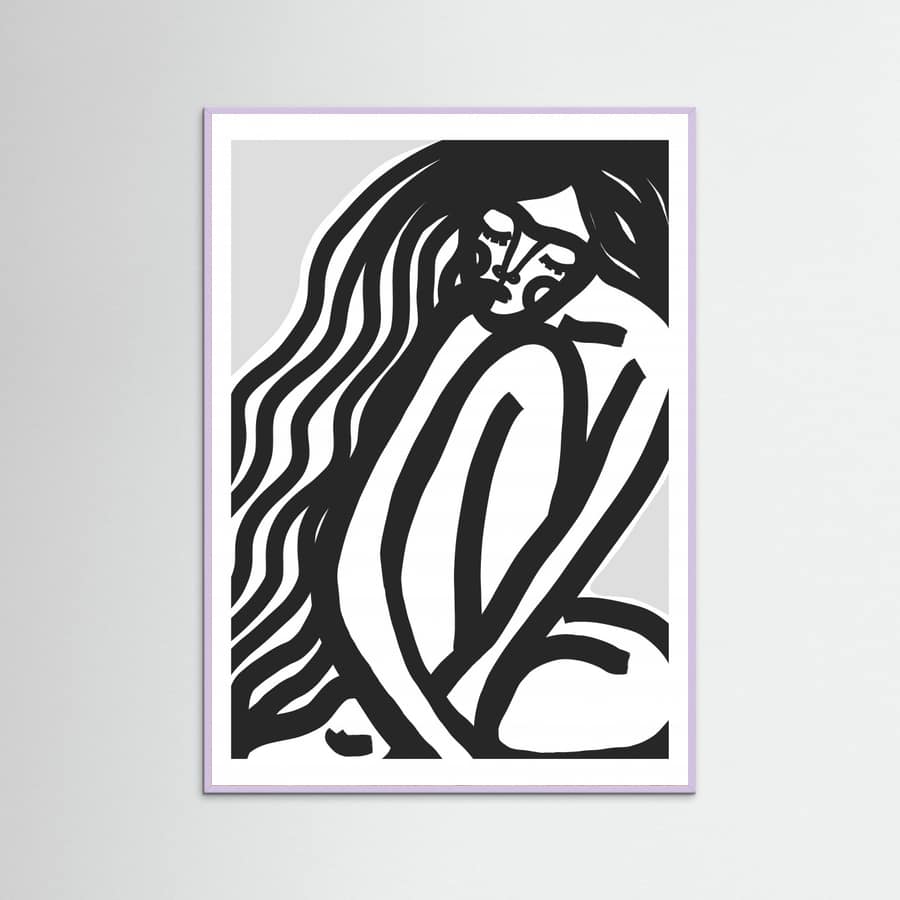 The Silence (Black) Poster – plakat og kunsttryk