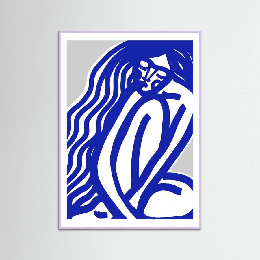The Silence (Blue) Poster – plakat og kunsttryk