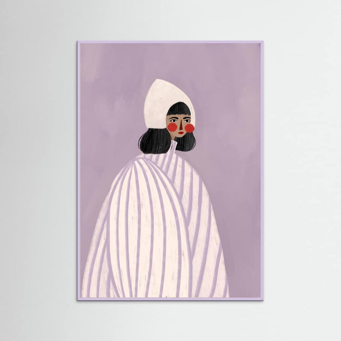 The Woman With the White Hat Poster – poster and art print