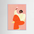 The Woman with the glass of wine Poster – poster and art print