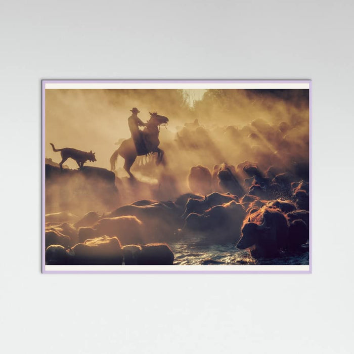 Lilac Wood The buffalo shepherd Poster