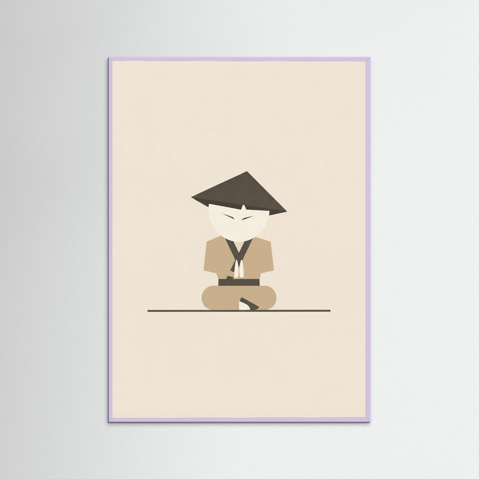 Lilac Wood Three Stylized Figures