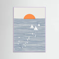 Three White Sails Poster – poster and art print