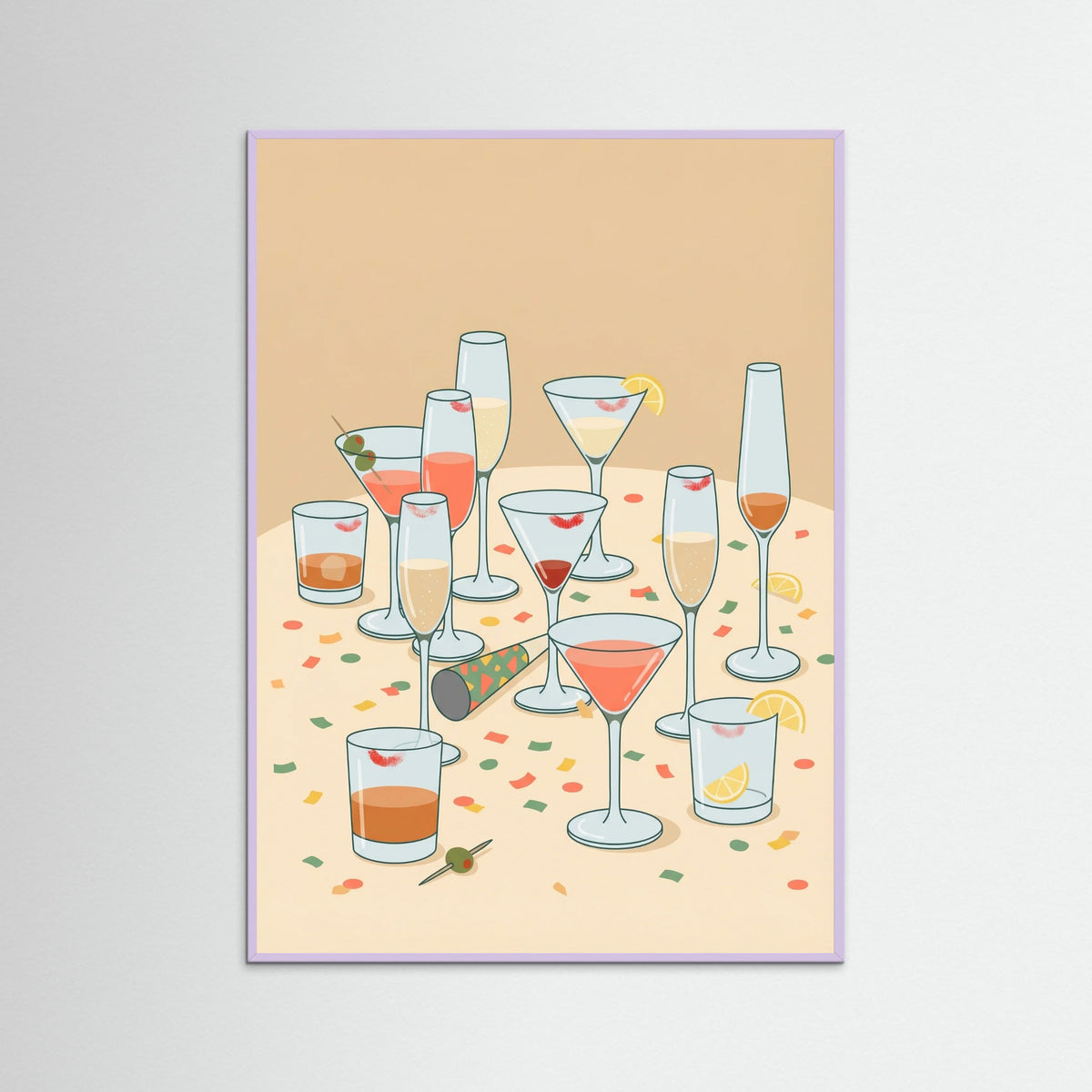 Lilac Wood Toast Together