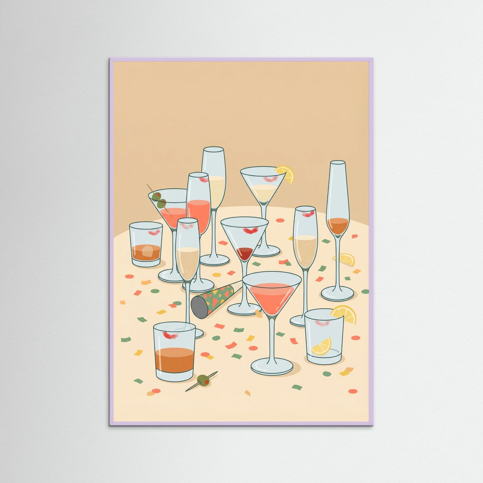 Lilac Wood Toast Together