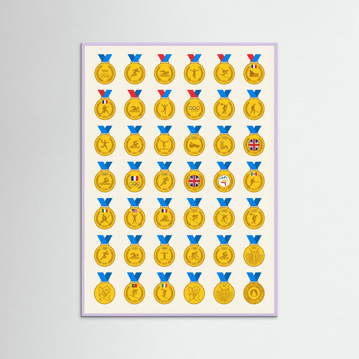 Tour de France Jerseys – poster och konsttryck