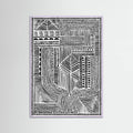 Lilac Wood Tribal Abstract Poster