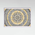 Lilac Wood Tribal Sun Poster