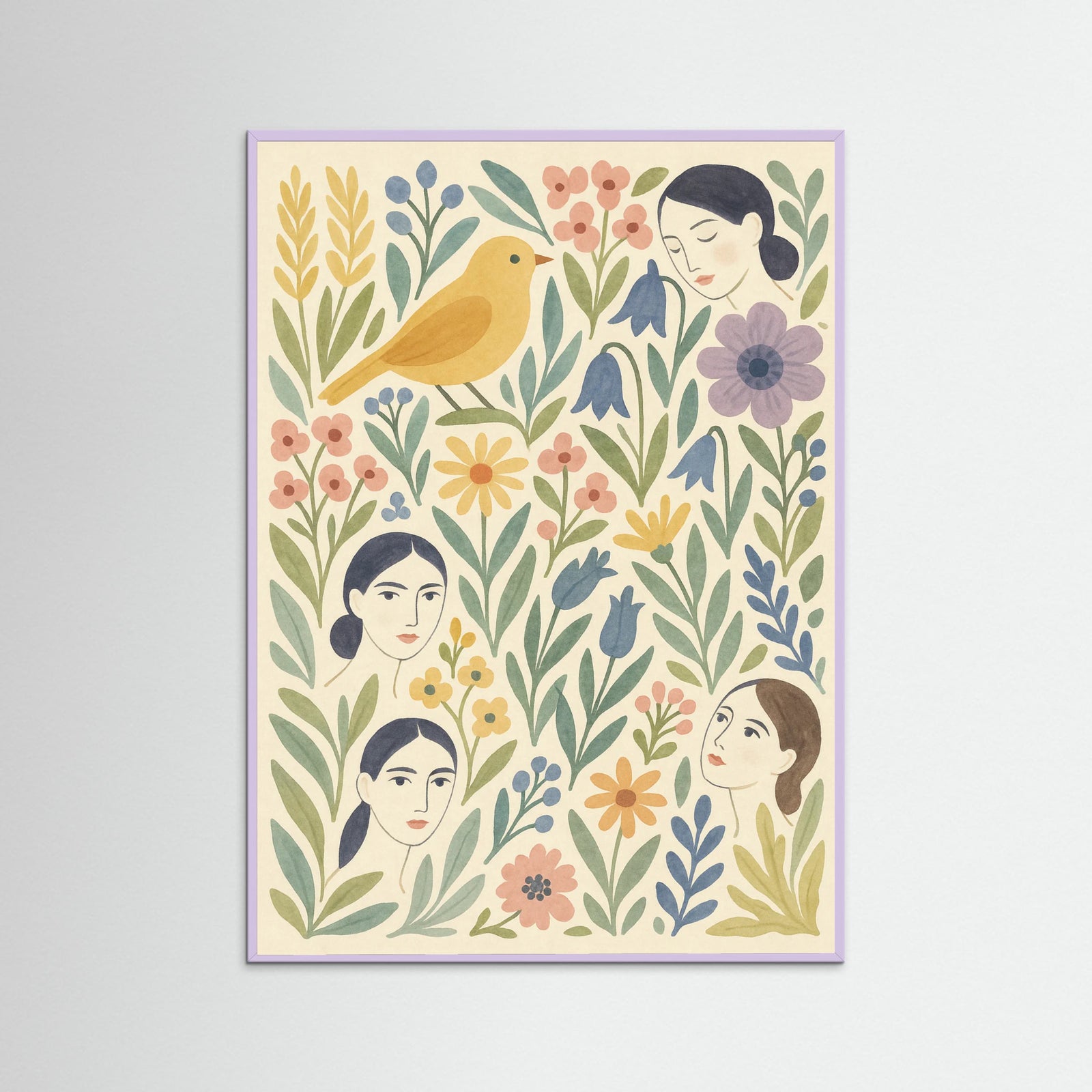 Lilac Wood Tropical Dreamscape