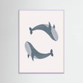 Two Whales Poster – Poster und Kunstdruck