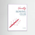 Varsity Rowing Club -juliste – juliste ja taidepainatus