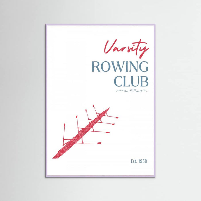 Varsity Rowing Club -juliste – juliste ja taidepainatus