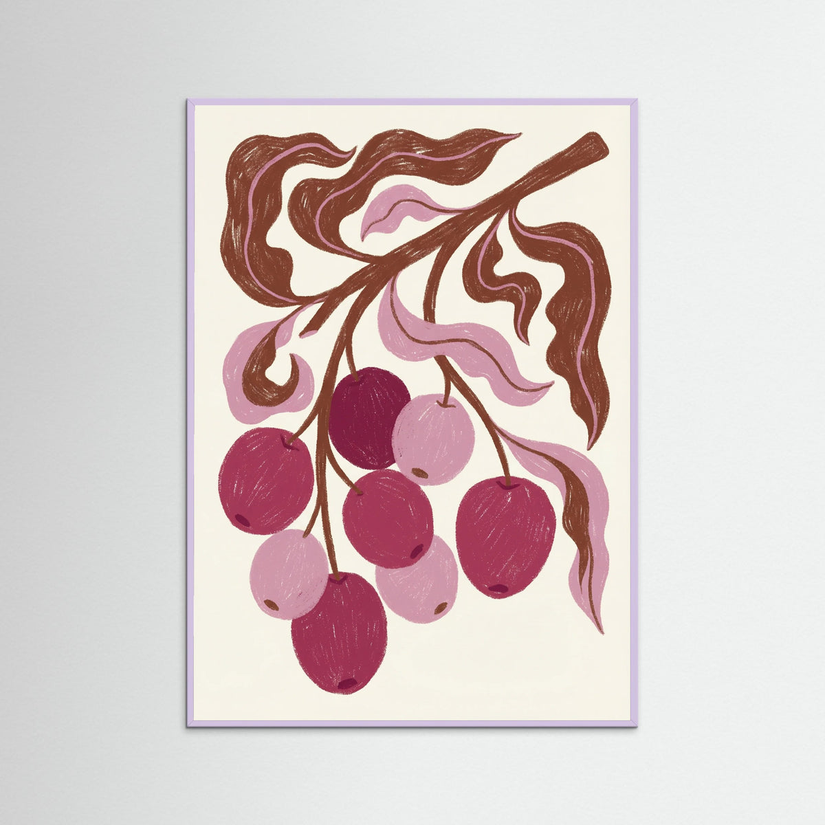 Lilac Wood Vase Bloom